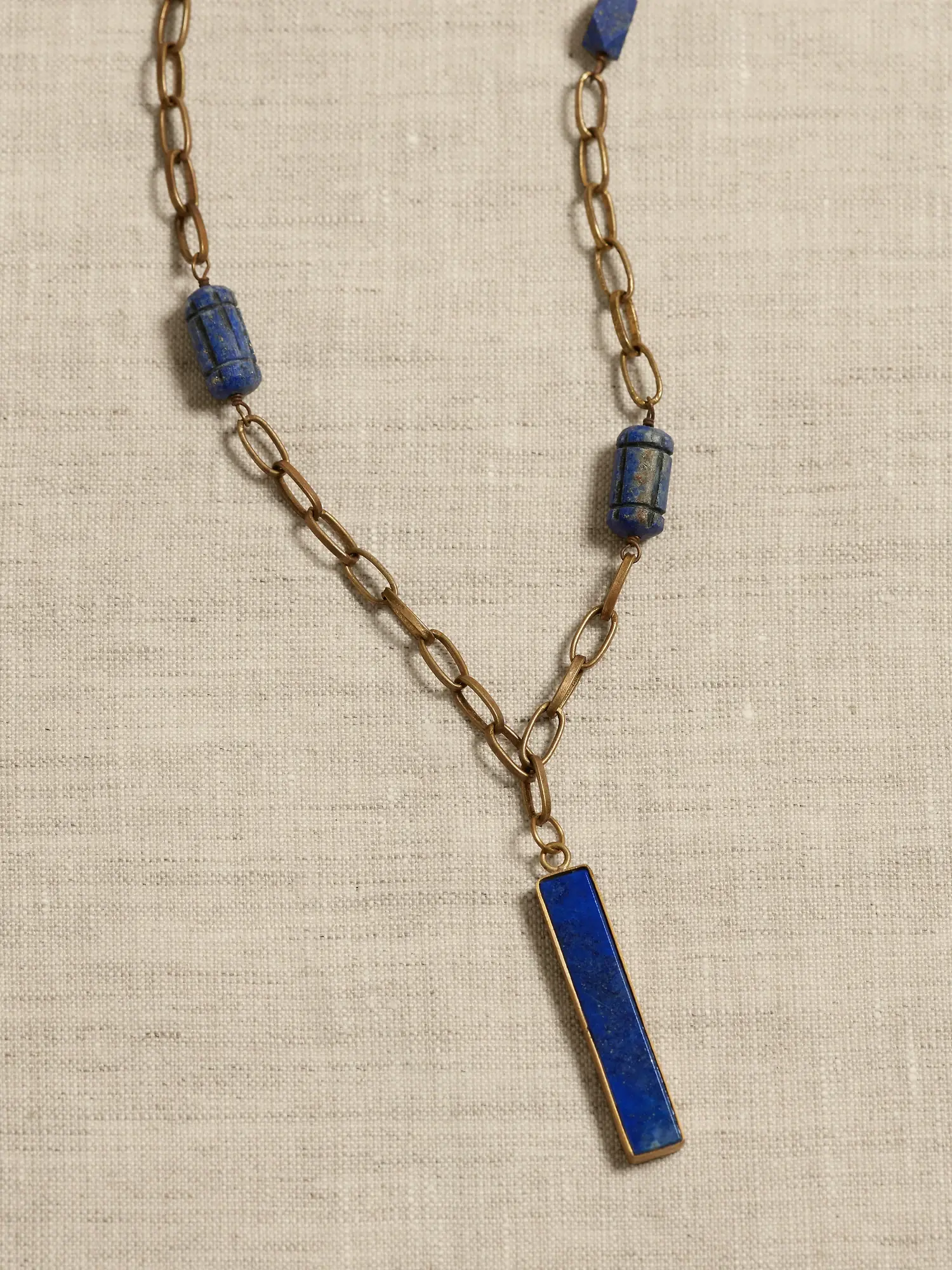 Banana Republic Alexandria Narrow Pendant Necklace &#124 Aureus + Argent blue. 1