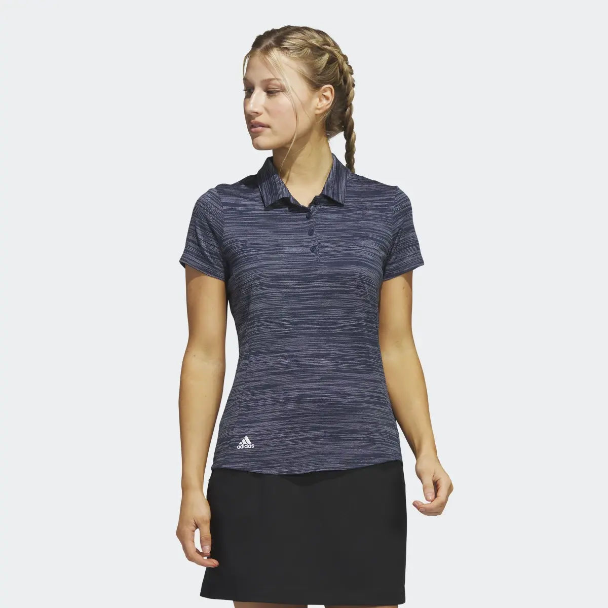 Adidas Space-Dyed Short Sleeve Polo Shirt. 1