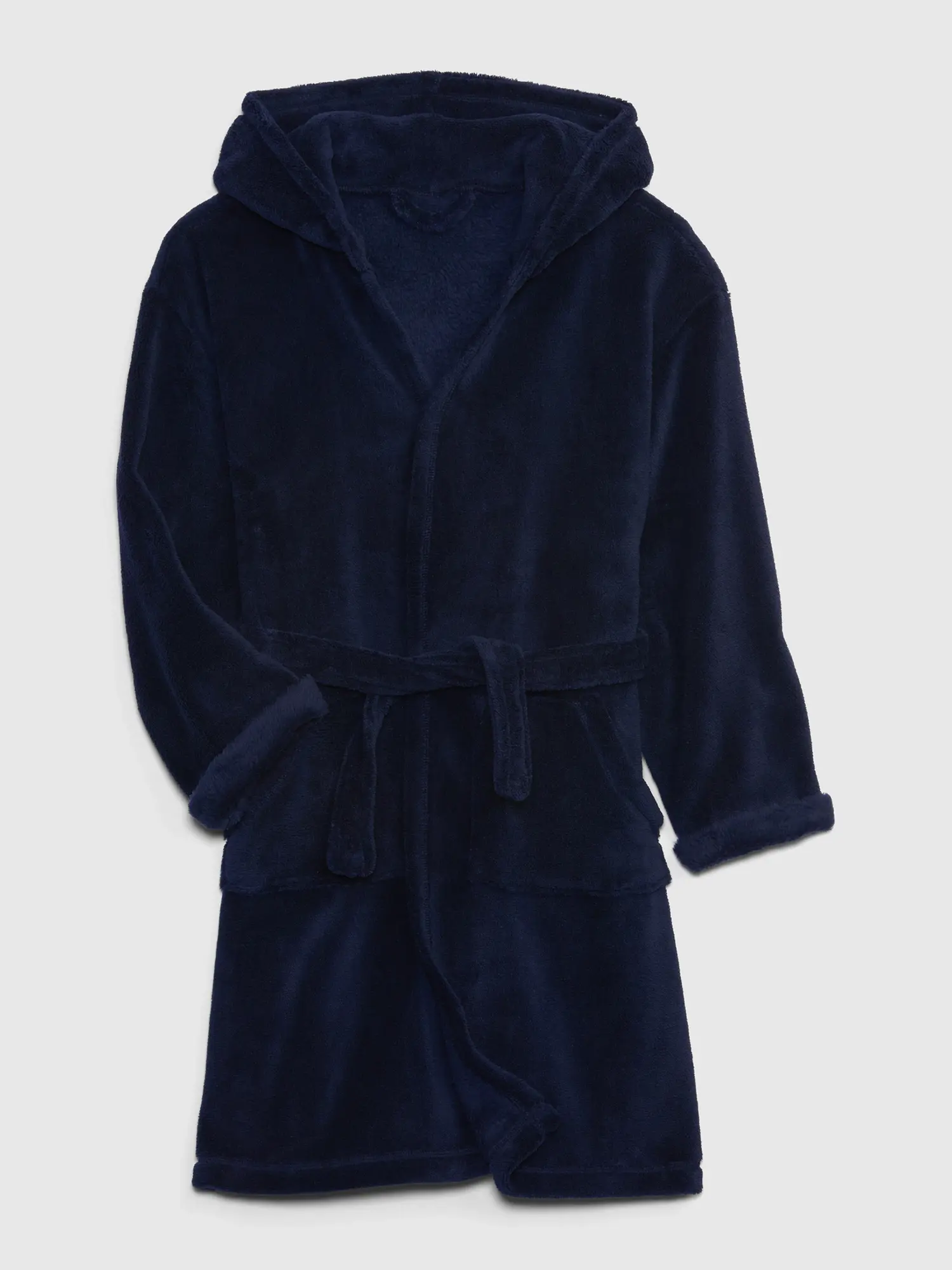 Gap Kids Recycled Fuzzy Robe blue. 1