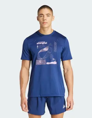 Playera Running Adizero City Series Graphic