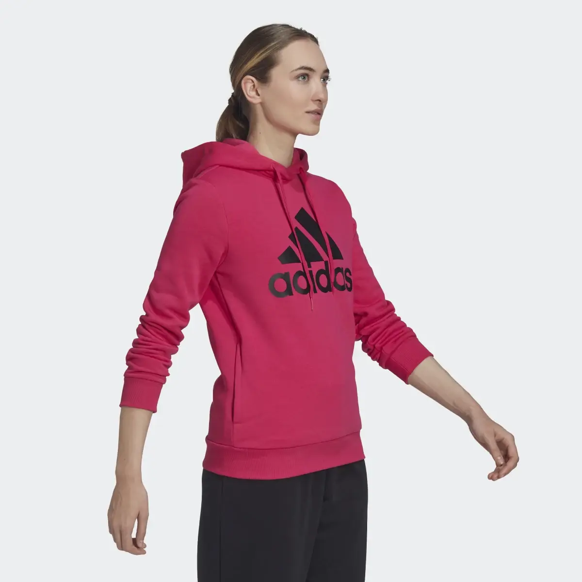 Adidas Sudadera con capucha LOUNGEWEAR Essentials Logo Fleece. 3