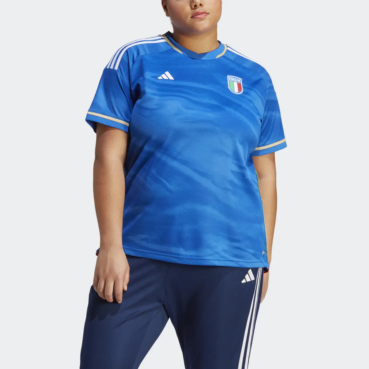 Adidas Italy Women's Team 23 Home Jersey (Plus Size). 1