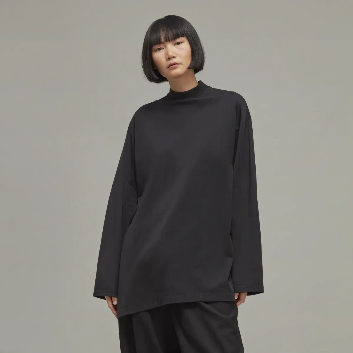 Adidas Y-3 Premium Loose Long Sleeve Tee. 1