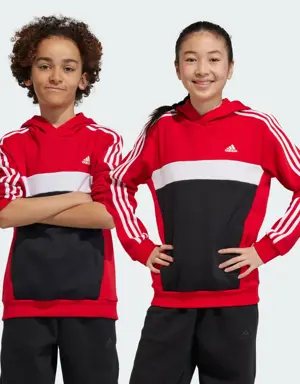 Adidas Tiberio 3-Stripes Colorblock Fleece Hoodie Kids