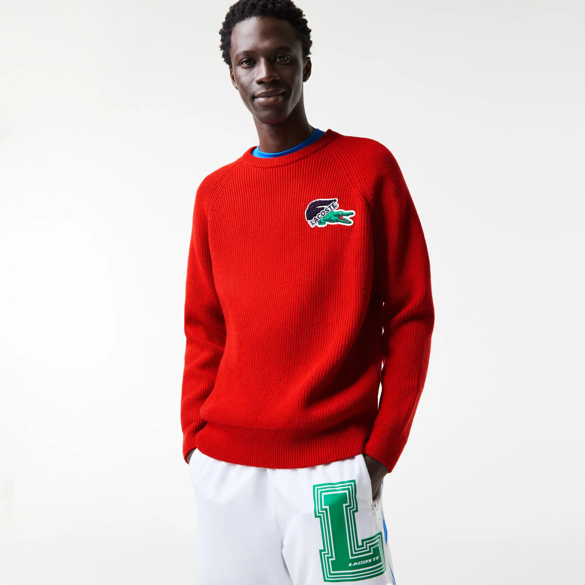 Lacoste Men's Crocodile Sweater. 1
