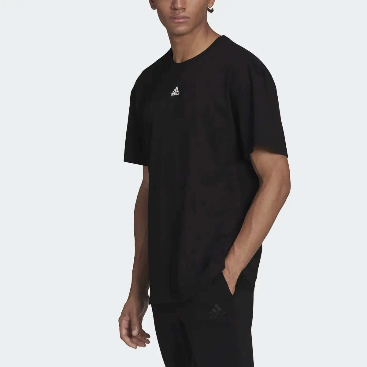 Adidas Essentials FeelVivid Drop Shoulder Tee. 1