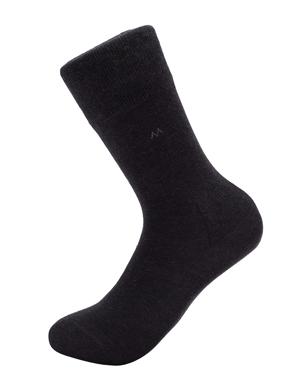 Pamuklu Antrasit Üçlü Çorap Seti