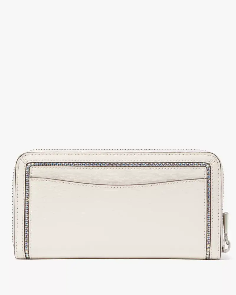 Kate Spade Morgan Crystal Inlay Zip-around Continental Wallet. 3