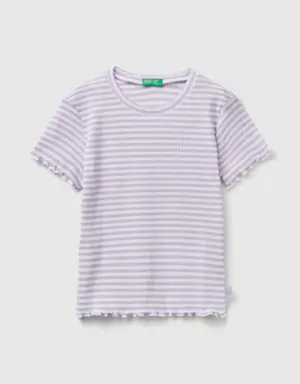 striped stretch cotton t-shirt