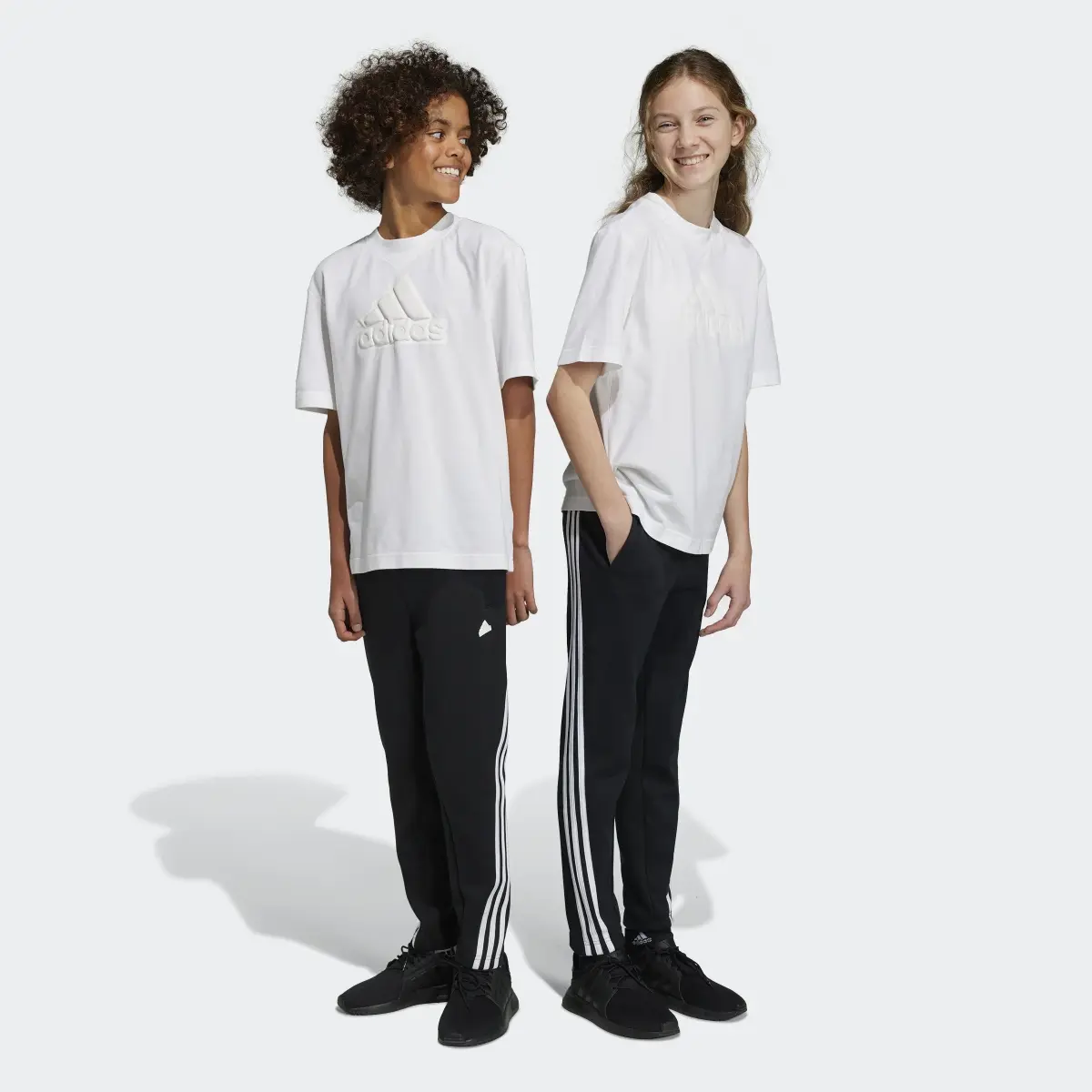 Adidas Future Icons 3-Stripes Ankle-Length Tracksuit Bottoms. 1