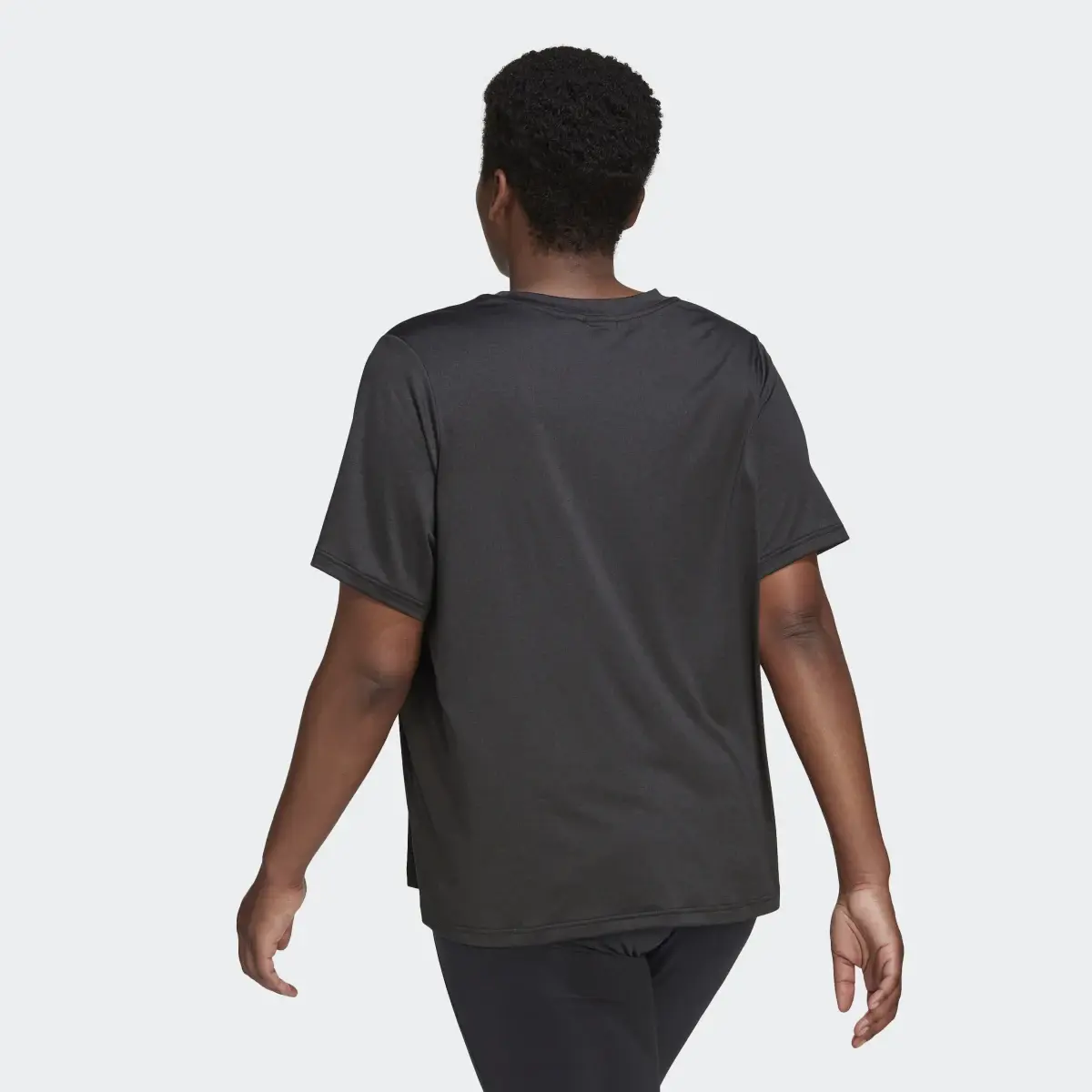 Adidas T-shirt Minimalista AEROREADY Made for Training (Plus Size). 3