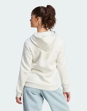 Adidas Essentials 3-Stripes Full-Zip Fleece Kapüşonlu Üst. 3 Adidas Essentials 3-Stripes Full-Zip Fleece Kapüşonlu Üst. 3