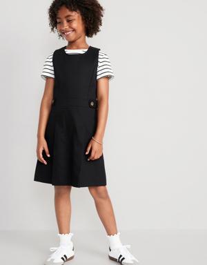 Old Navy Sleeveless School Uniform Dress for Girls black