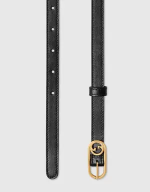 Thin belt with Round Interlocking G