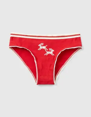 reindeer briefs with lurex