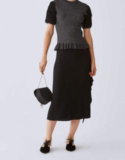 Asymmetric Ruffle Skirt