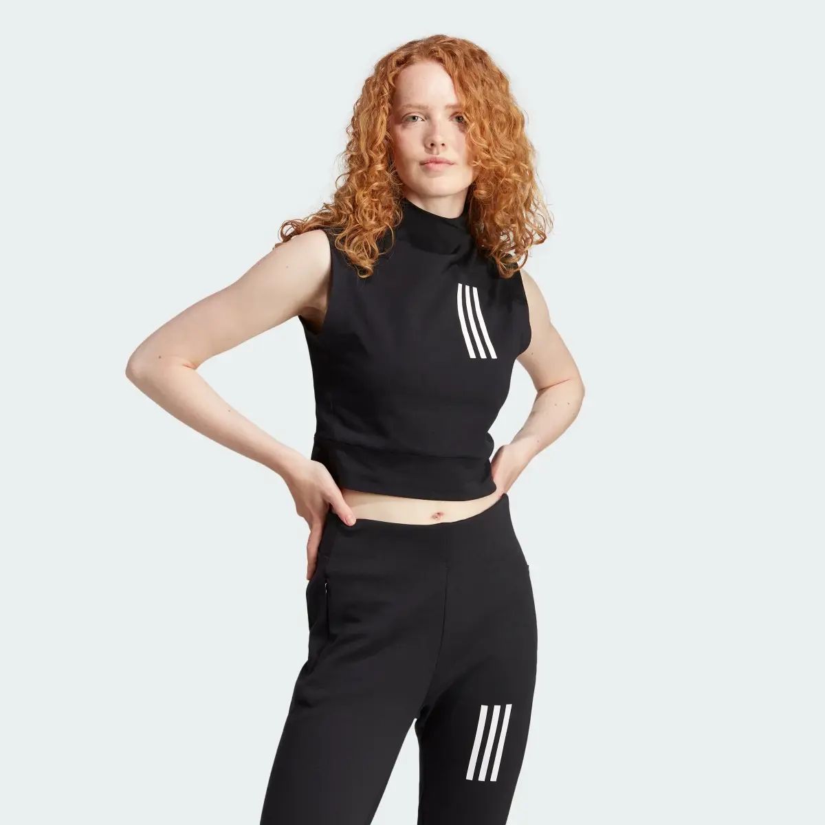 Adidas Mission Victory Sleeveless Cropped Top. 2
