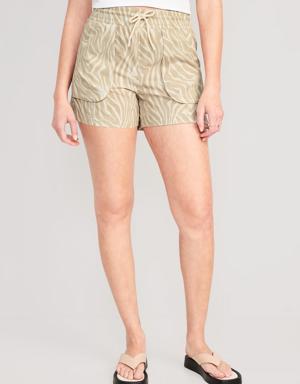 Old Navy High-Waisted StretchTech Shorts -- 4-inch inseam multi