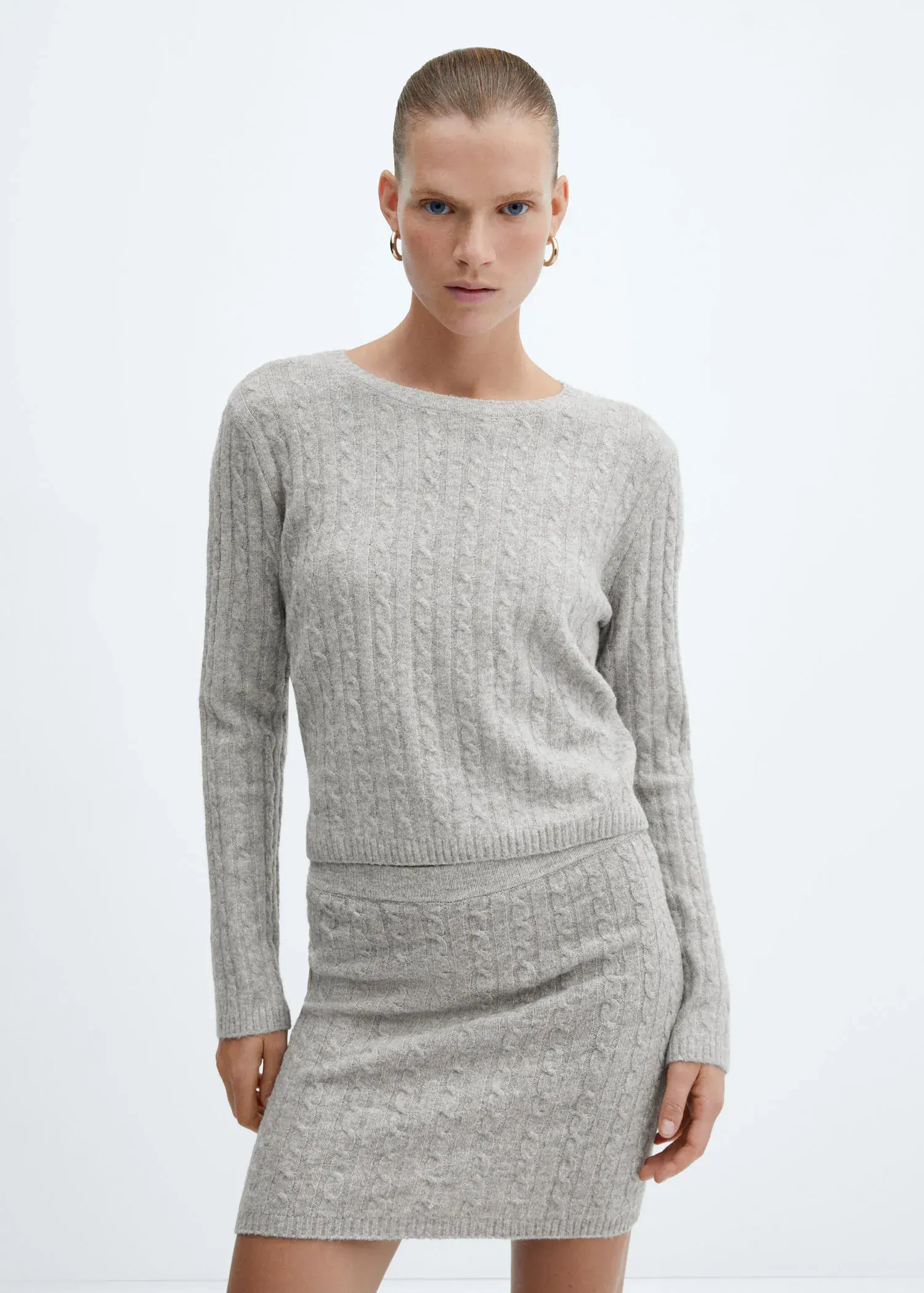 Mango Pullover maglia trecce. 1