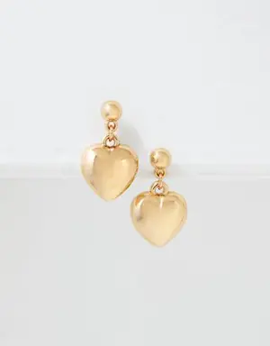 O Drop Heart Earrings