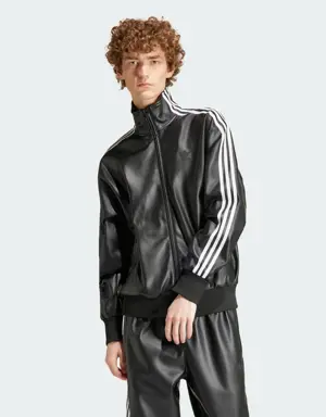 Faux Leather Adicolor 3-Stripes Loose Firebird Track Suit Jacket