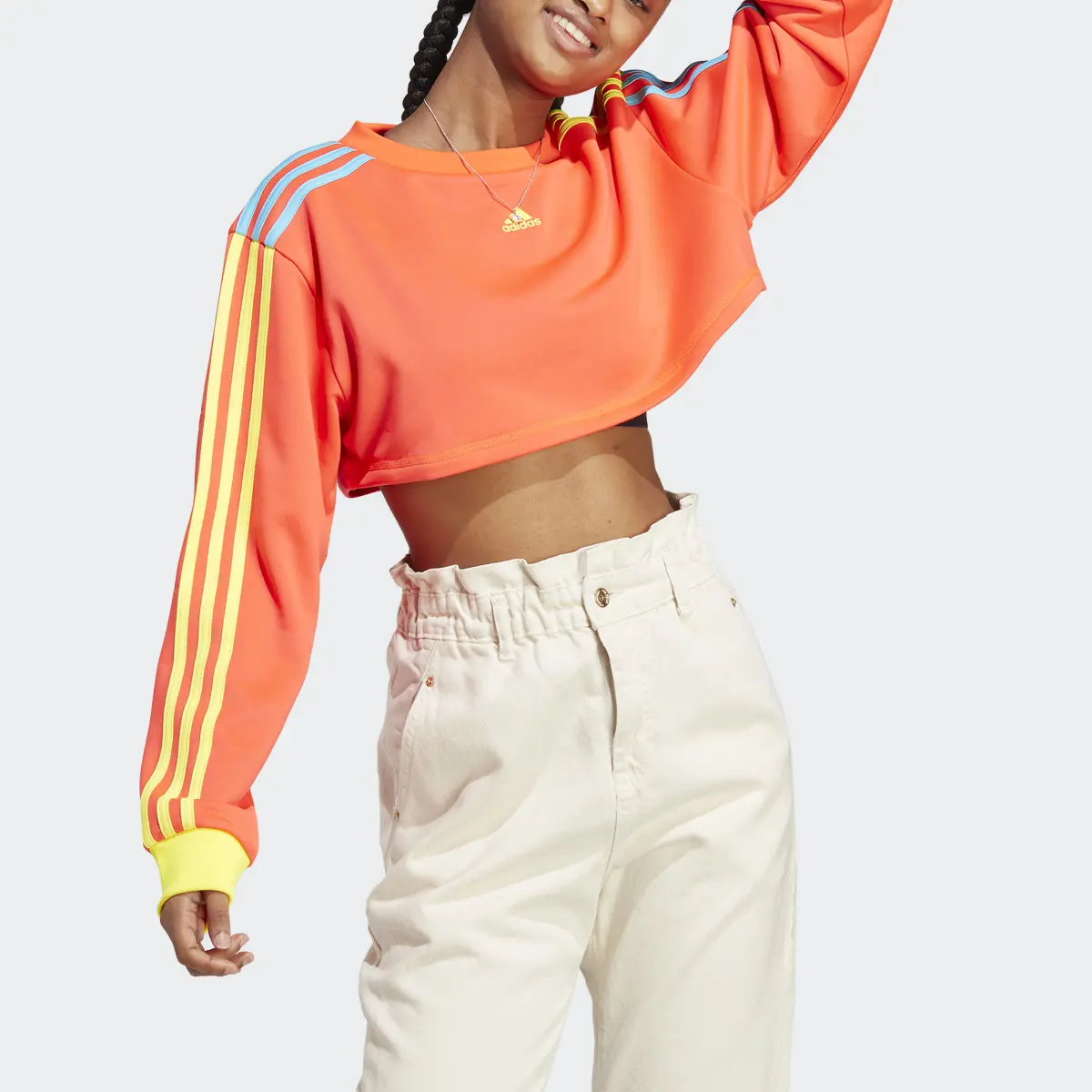 Adidas Sportswear Kidcore Cropped Sweatshirt. 1