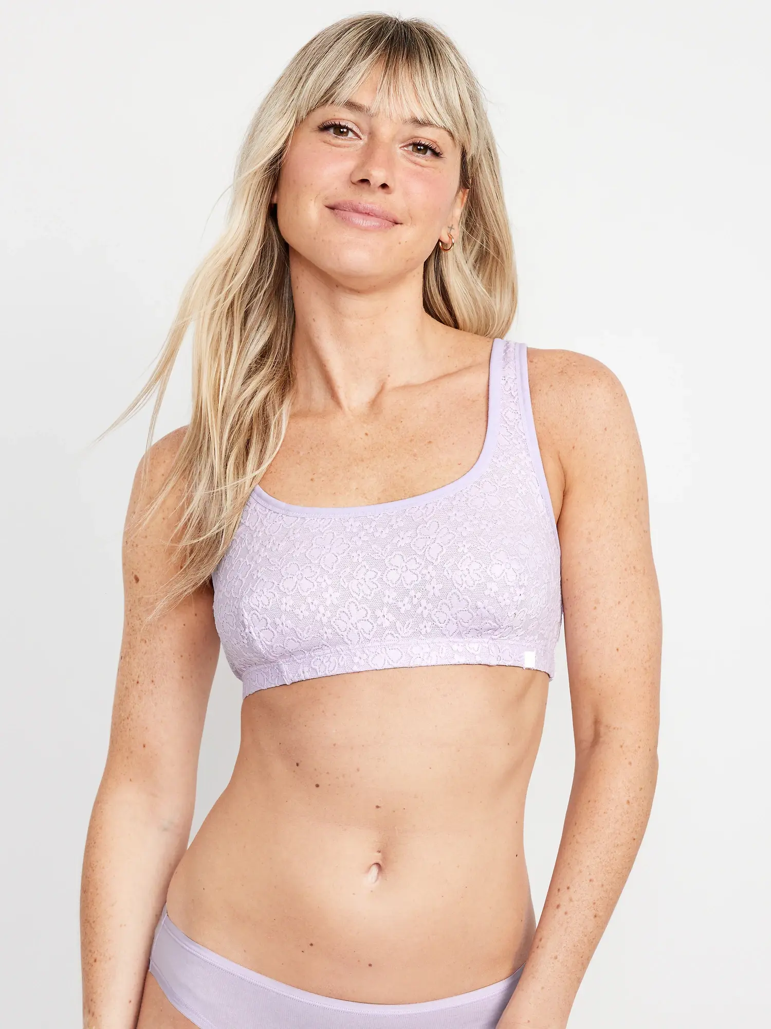 Old Navy Lace Bralette Top for Women purple. 1