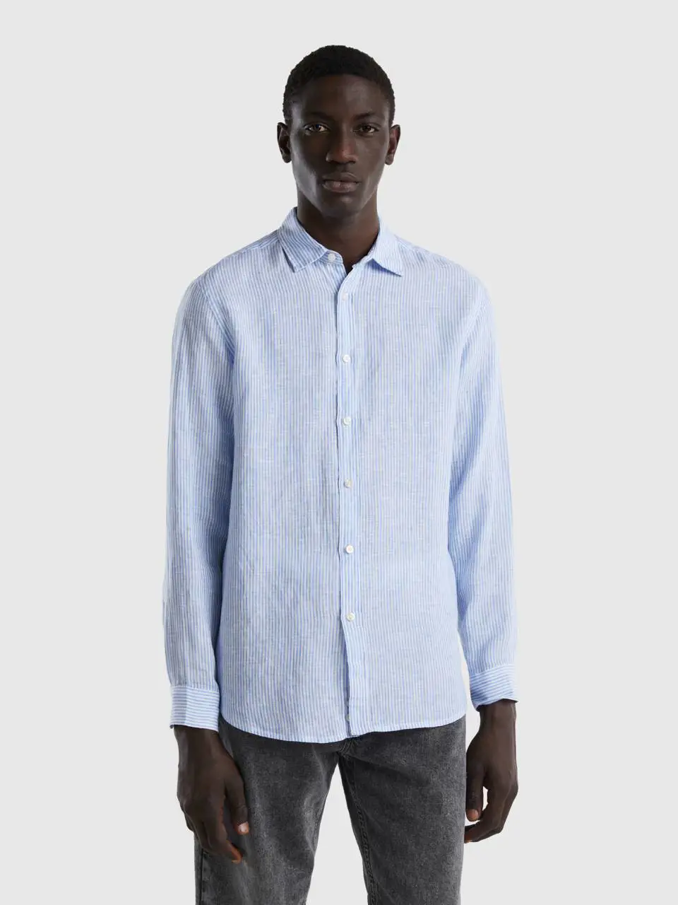 Benetton shirt in pure linen. 1