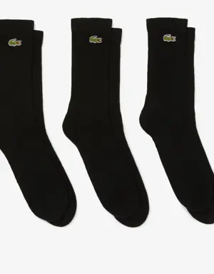 Lacoste Unisex Lacoste SPORT High-Cut Socks Three-Pack