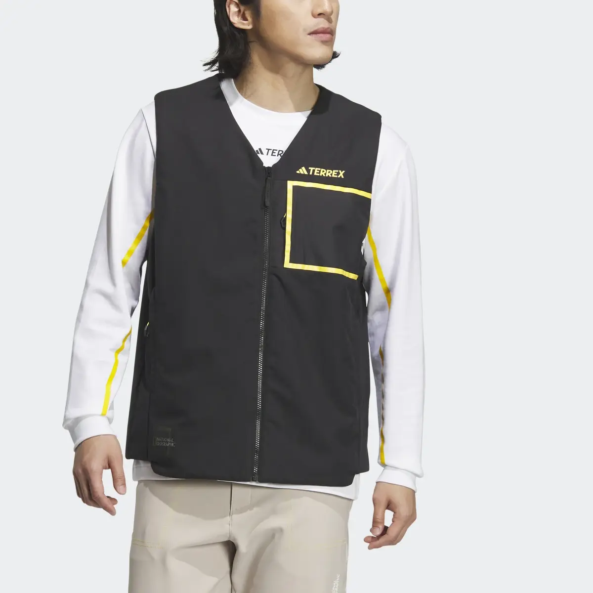 Adidas National Geographic Fleece-Lined Vest. 1