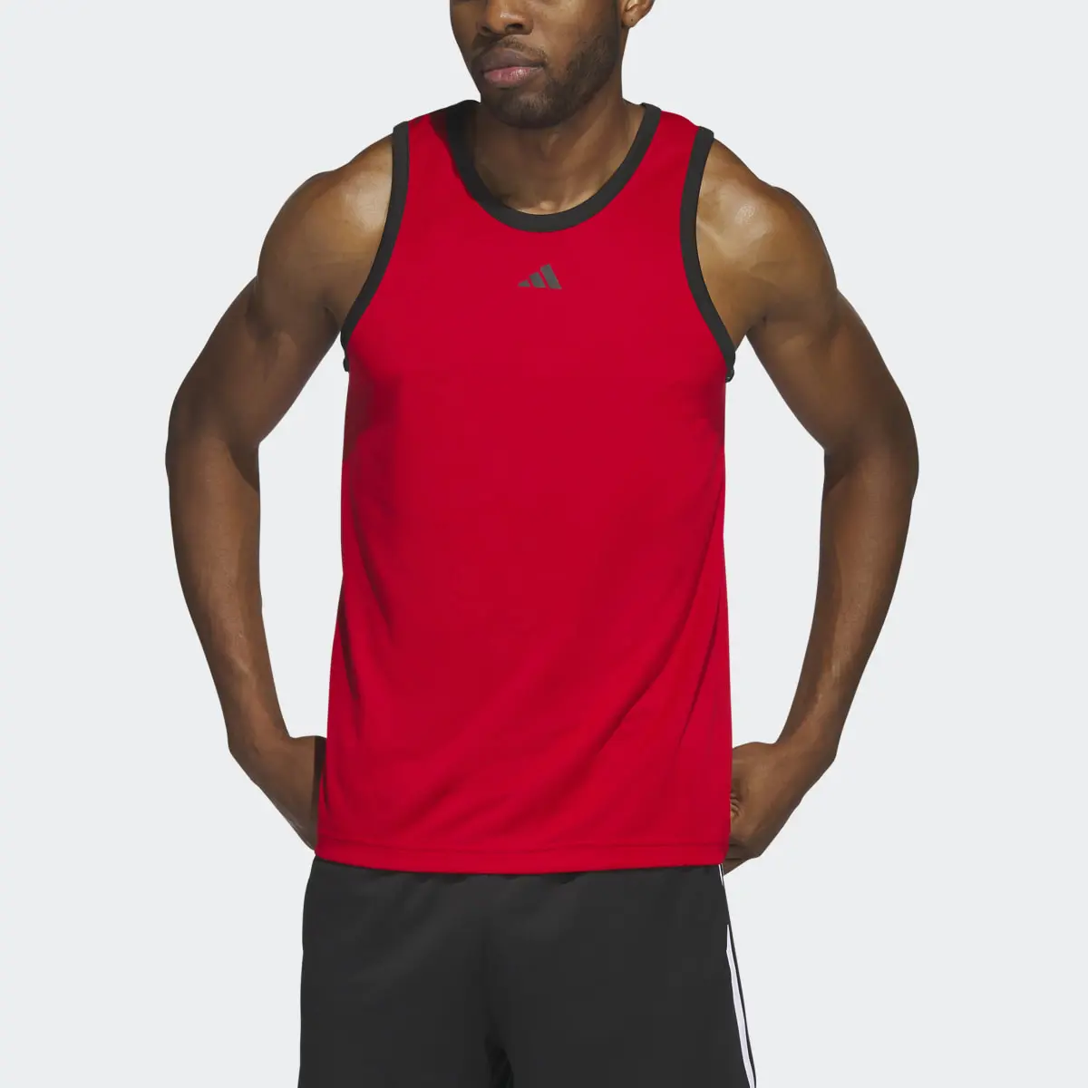 Adidas Basketball 3-Stripes Tank Top. 1