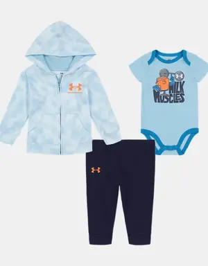 Newborn Boys' UA Soft Blur Take Me Home 3-Piece Set