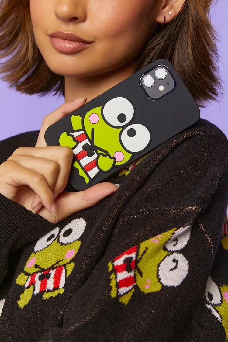 Forever 21 Forever 21 Hello Kitty & Friends Keroppi Case for iPhone 12 Black/Multi. 1