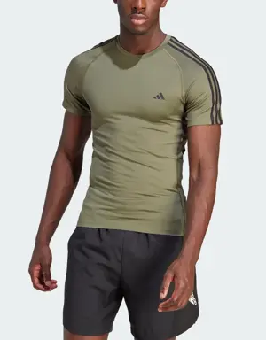 Adidas Playera De Entrenamiento Techfit 3 Franjas