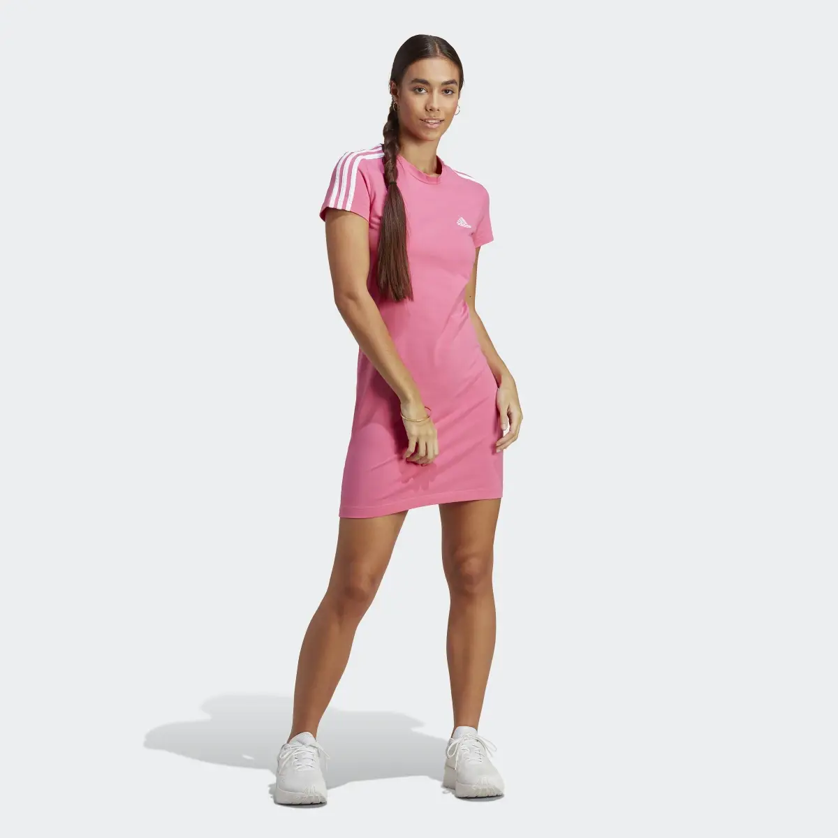 Adidas Vestido Playera Essentials 3 Franjas. 2