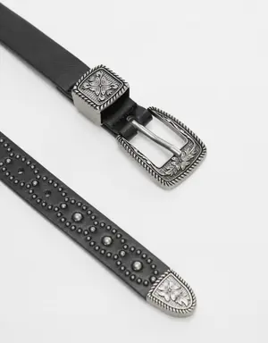 Engraved buckle belt