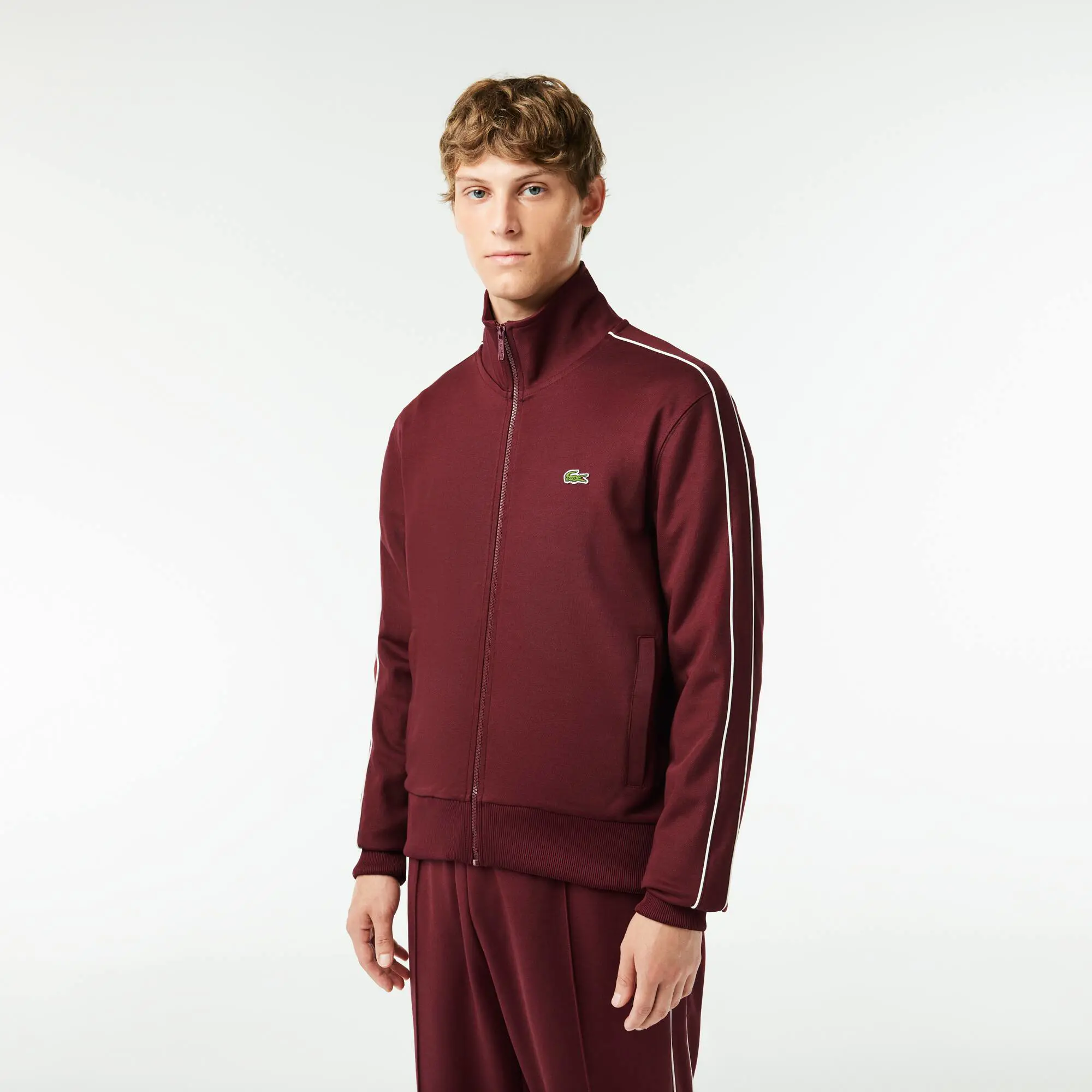 Lacoste Men's Original Paris Piqué Track Jacket. 1