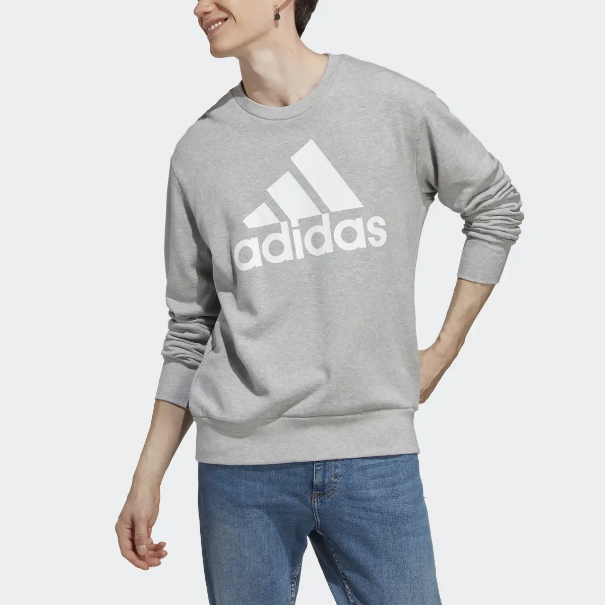 Adidas Essentials French Terry Big Logo Sweatshirt. 1