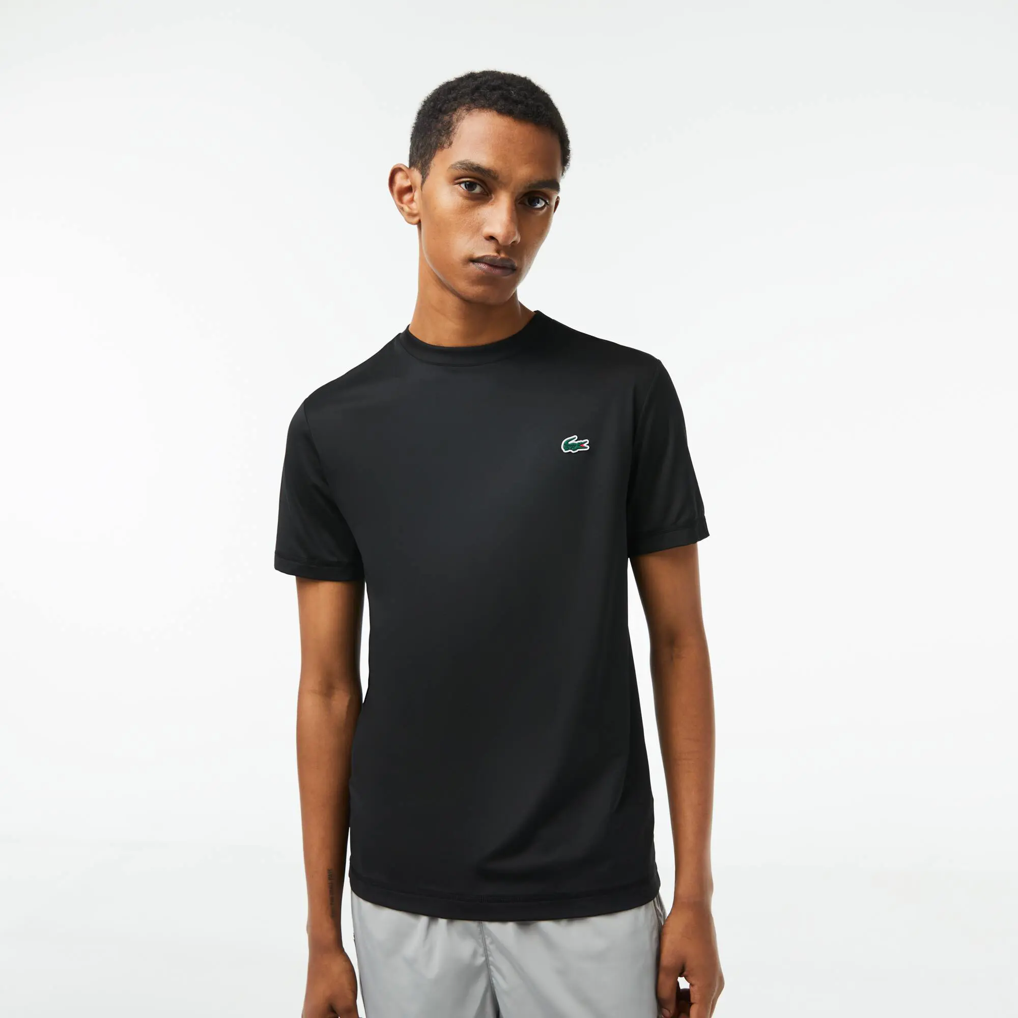 Lacoste Men’s Lacoste Sport Slim Fit Stretch Jersey T-shirt. 1