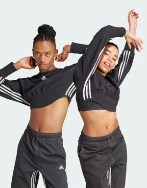 Dance 3-Stripes Corset-Inspired Sweatshirt