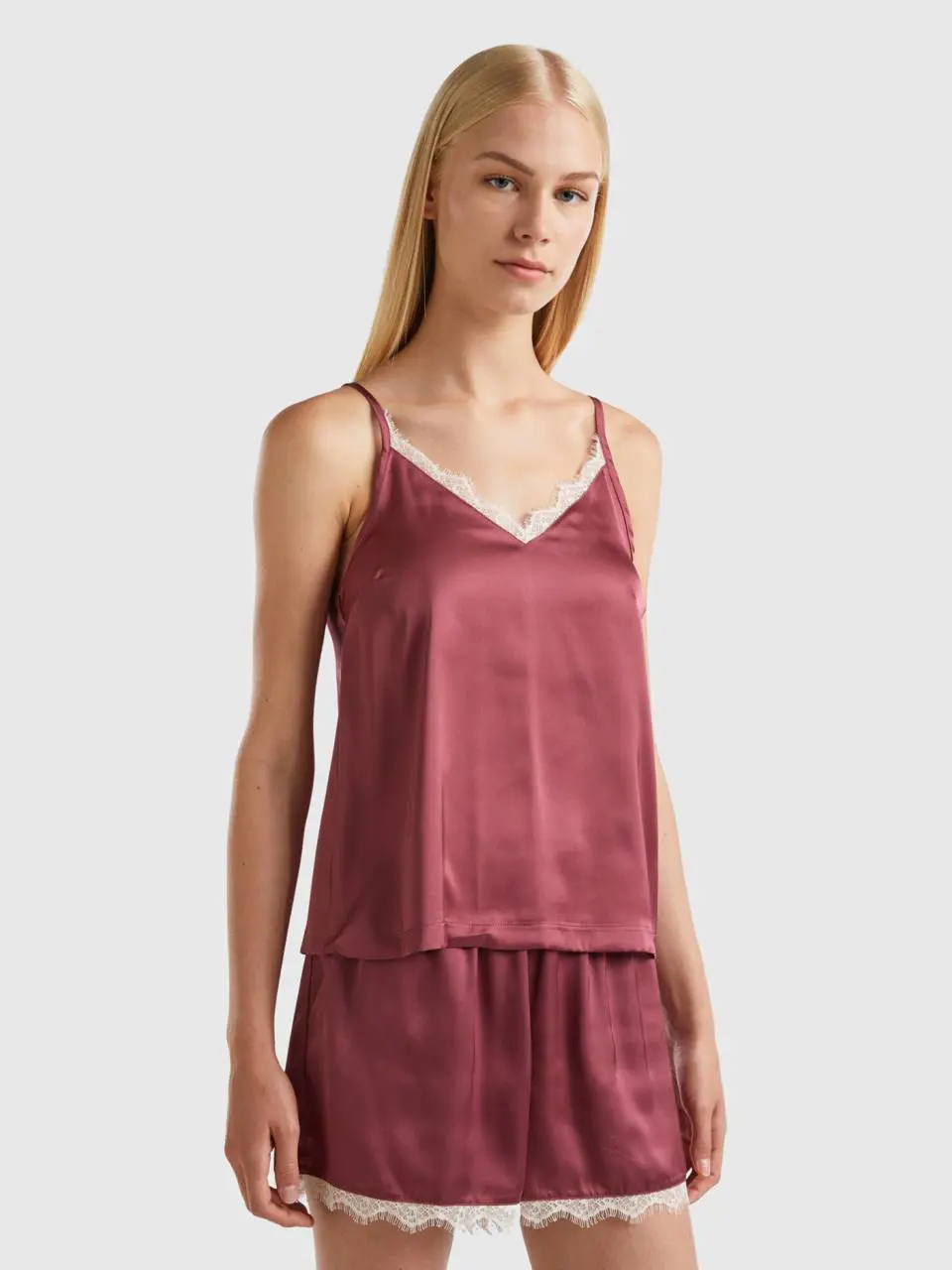 Benetton satin tank top. 1