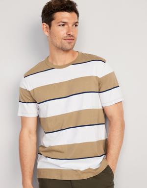 Soft-Washed Striped T-Shirt for Men green