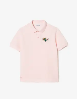 Lacoste Polo de Algodón Pique con Insignia Lacoste Holiday para Niños