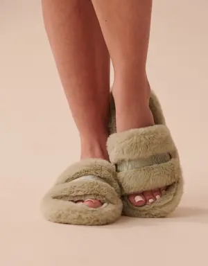 Faux Fur Slide Slippers