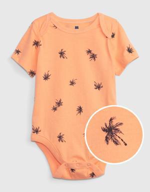 Gap Baby 100% Organic Cotton Mix and Match Graphic Bodysuit green