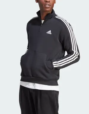 Essentials Fleece 3-Stripes 1/4-Zip Sweatshirt