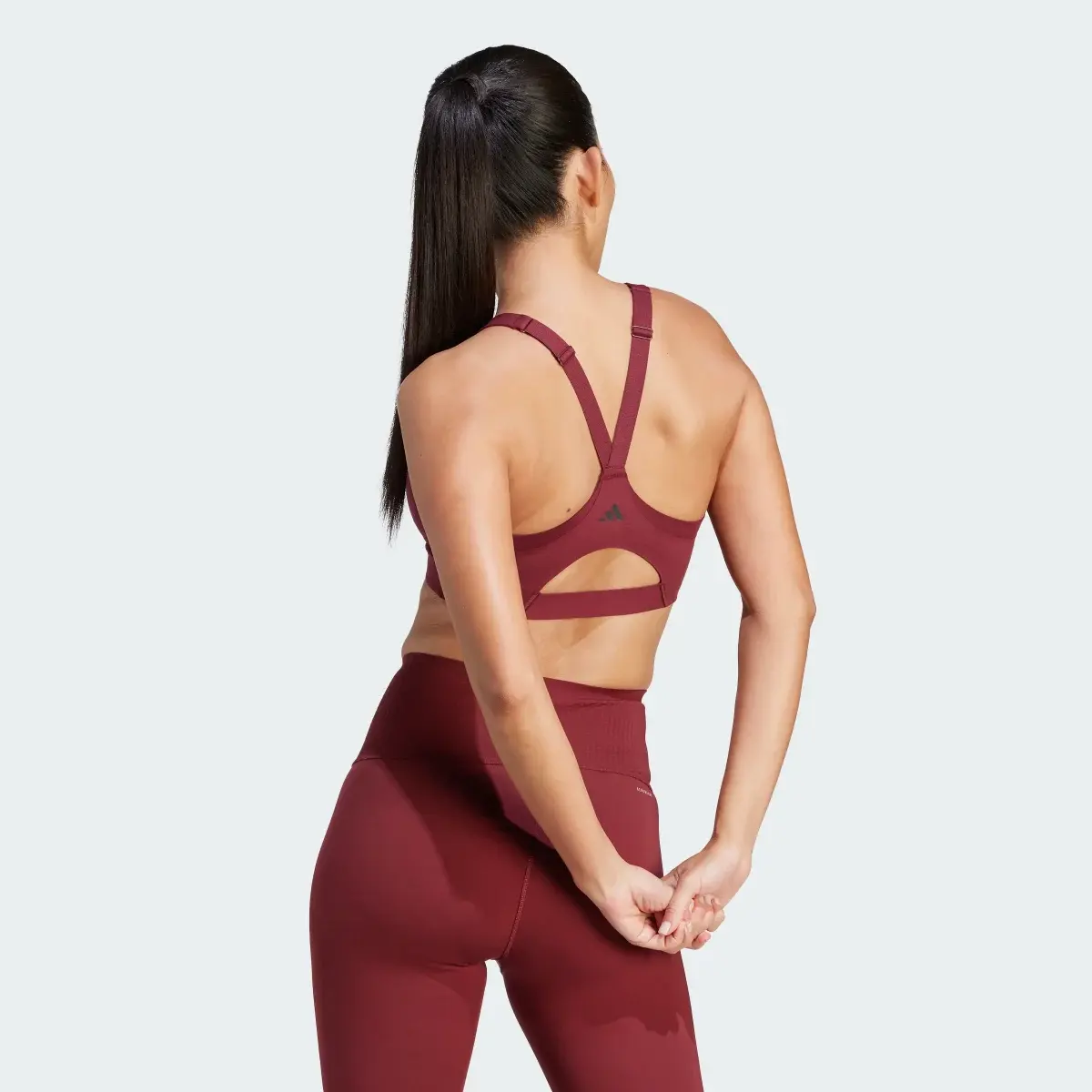 Adidas Brassière zippée maintien fort TLRD Impact Luxe. 3