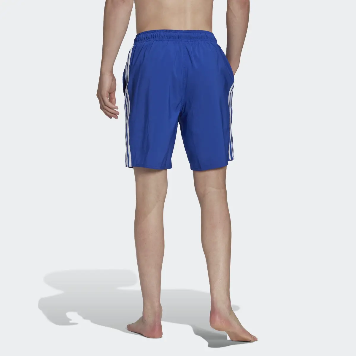 Adidas 3-Stripes CLX Swim Shorts. 2