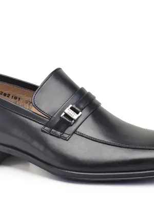 Siyah Klasik Bağcıksız Kışlık Erkek Ayakkabı -97181-