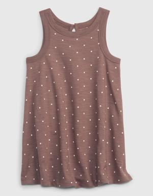 Toddler Swing Tank Dress brown